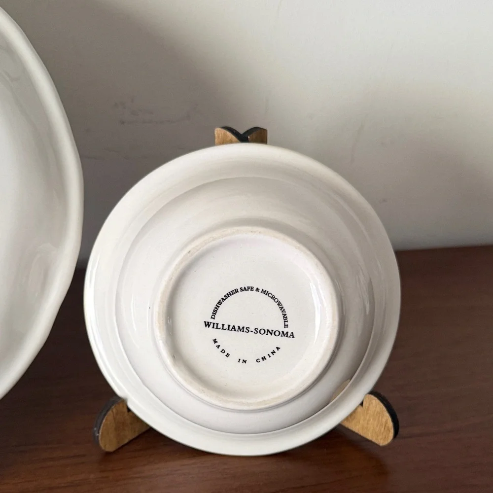 Elegant Floral Rimmed Plate and Bowl Set
